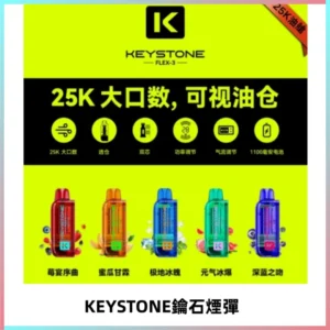 KEYSTONE FLEX-3 鑰石大容量25000口專彈專機套裝